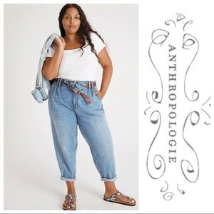 NWT Pilcro Ultra High-Rise Pleated Trouser Jeans